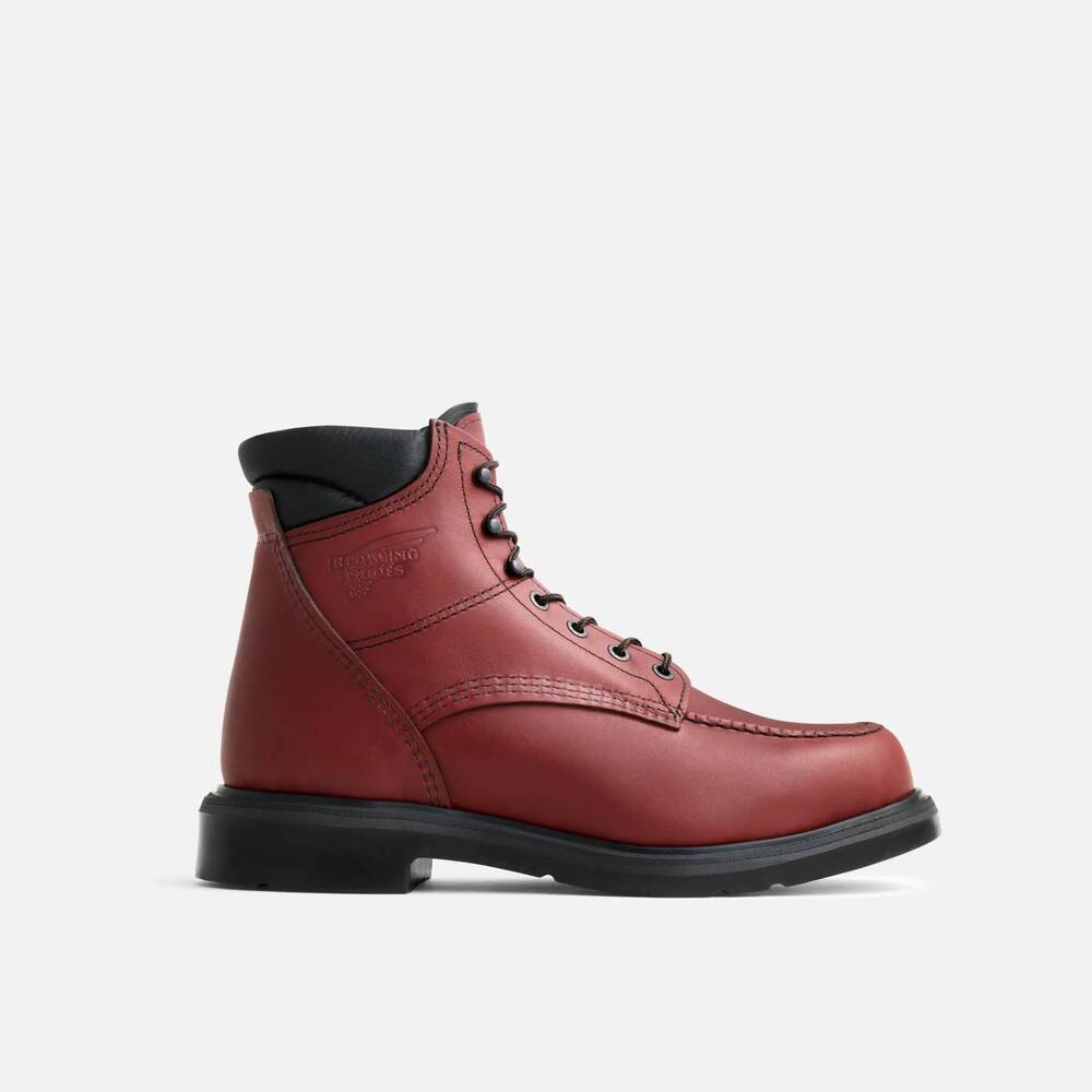 NEW RED WING SHOES men's supersole 6-inch soft toe boot in brown
